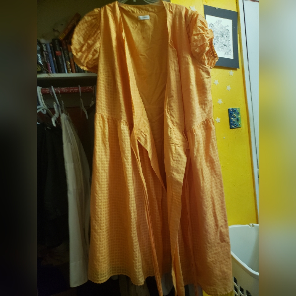 Calvin Klein orange/sunburned orange dress,size 24/26